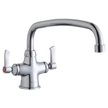 Click here to see Elkay LK500AT12L2 Elkay LK500AT12L2 Deck Mount 1Hole, Arc Tube 12In Spout, L