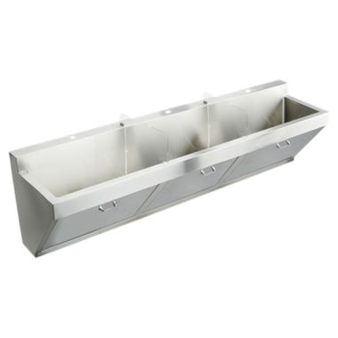 Click here to see Elkay EWSF390263 Elkay EWSF390263 Rectangular Shape Triple Bowl Scrub Sink