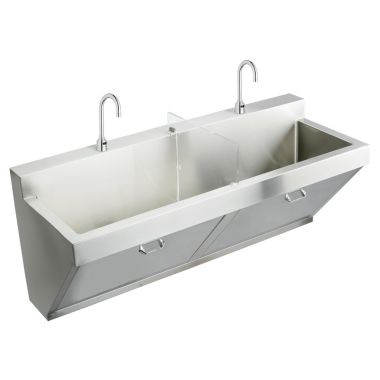 Click here to see Elkay EWSF26026SACC Elkay EWSF26026SACC Rectangular Shape Double Bowl Scrub Sink Package