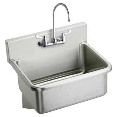 Click here to see Elkay EWS3120W4C Elkay EWS3120W4C Scrub-Up Stainless Steel Single Bowl Sink Package