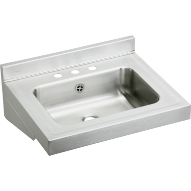 Click here to see Elkay ELVWO22193 Elkay Buffed Satin Single Bowl Sink, Rectangle Shape, Wall Hung - ELVWO22193