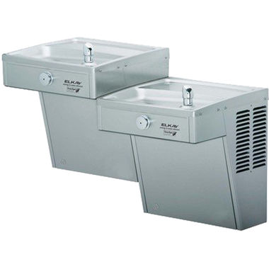 Click here to see Elkay VRCGRNTL8C Elkay VRCGRNTL8C  GreenSpec Vandal-Resistant Dual-Station Water Cooler
