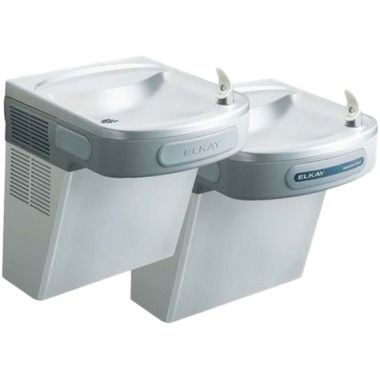 Click here to see Elkay EZOSTLVR8SC Elkay EZOSTLVR8SC Versatile Bi-Level Hands-Free Water Cooler - 8 GPH, Vandal Resistant, Non-Filtered, 115v, Stainless