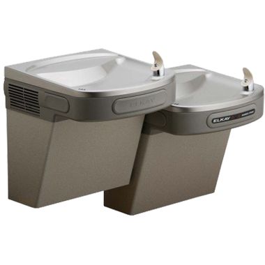 Click here to see Elkay EZOSTLVR8LC Elkay EZOSTLVR8LC Versatile Bi-Level Hands-Free Water Cooler - 8 GPH, Vandal Resistant, Non-Filtered, 115v, Light Gray