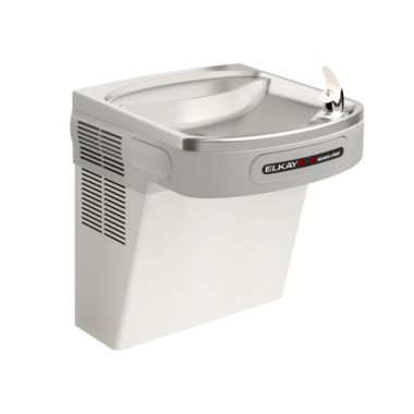 Click here to see Elkay EZO8S Elkay EZO8S Wall-Mounted Hands-Free Water Cooler - 8 GPH, Non-Filtered, 115v, Stainless
