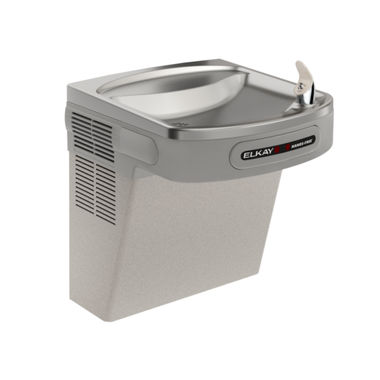 Click here to see Elkay EZO8L Elkay EZO8L Wall-Mounted Hands-Free Water Cooler - 8 GPH, Non-Filtered, 115v, Light Gray