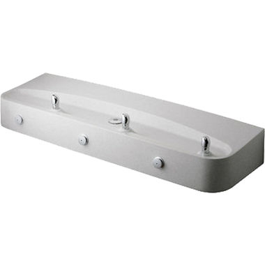 Click here to see Elkay EDFPVR320RFPK Elkay EDFPVR320RFPK  Triple-Station Wall-Mounted Drinking Fountain