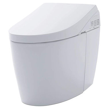 Click here to see Toto MS989CUMFG#01 TOTO NEOREST AH One-Piece Toilet w/ WASHLET, Elongated, Universal Height, Dual Flush, 1.0 and 0.8 GPF, Cotton White - MS989CUMFG#01