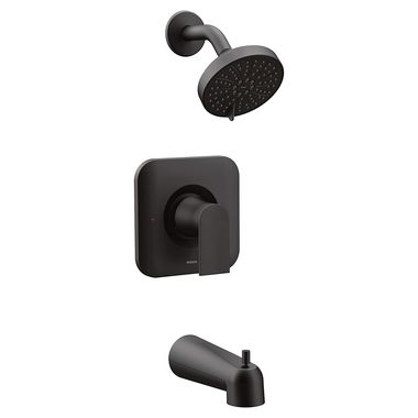 Click here to see Moen T2473EPBL Moen Genta LX Posi-Temp Tub/Shower Faucet, 1.75 GPM, 1-Function, Single Lever Handle, M-PACT, Eco-Performance, Matte Black - T2473EPBL