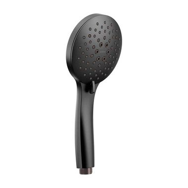 Click here to see Moen 189315BL Moen 4in Five-Function Hand Shower with Dual Check Valves, Round, Eco-Performance, 1.75 GPM, WaterSense, Matte Black - 189315BL