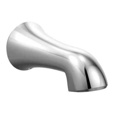Click here to see Moen 195386BN Moen Wynford Wall Mounted Brushed Nickel Non-Diverter Spout, Slip Fit, 1/2-inch Connection Size - 195386BN