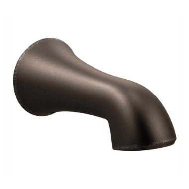 Click here to see Moen 195386ORB Moen Wynford Wall Mounted Oil Rubbed Bronze Non-Diverter Spout, Slip Fit, 1/2-inch Connection Size - 195386ORB
