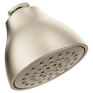 Click here to see Moen 6322EPBN Moen Moenflo XL 3.75in Single-Function Shower Head, LifeShine Finish, Eco-Performance, WaterSense Certified, Full Spray, 1.75 GPM, Brushed Nickel - 6322EPBN