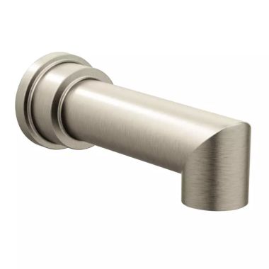 Click here to see Moen S16900BN Moen Arris Wall Mounted Brushed Nickel Non-Diverter Tub Spout, 1/2-inch Connection Size, Slip Fit - S16900BN