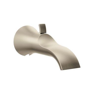 Click here to see Moen S3835BN Moen Doux Wall Mounted Brushed Nickel Diverter Tub Spout, 1/2-inch Connection Size, Slip Fit - S3835BN