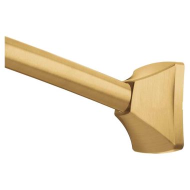 Click here to see Moen CSR2164BG Moen Adjustable Curved Shower Curtain Rod, Brushed Gold - (CSR2164BG)