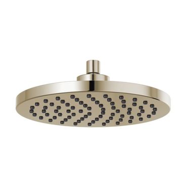 Click here to see Brizo 81398-PN-2.5 Brizo Essential 10” Raincan Shower Head, Single-Function, Full Spray, 2.5 GPM, WaterSense, Brilliance Polished Nickel - 81398-PN-2.5