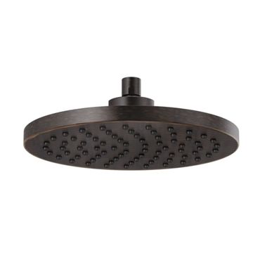 Click here to see Brizo 81398-RB-2.5 Brizo Essential 10” Raincan Shower Head, Single-Function, Full Spray, 2.5 GPM, Venetian Bronze - 81398-RB-2.5