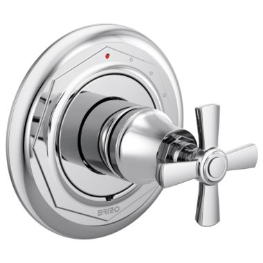Click here to see Brizo T60P061-PC Brizo Rook Pressure Balance Single-Handle Valve Trim, Cross Handle, Polished Chrome - T60P061-PC
