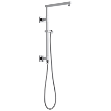 Click here to see Delta 58410 Delta Universal Showering 18in Angular Shower Column Kit with Stretchable Hose for Shower Head and Hand Shower, Chrome - 58410