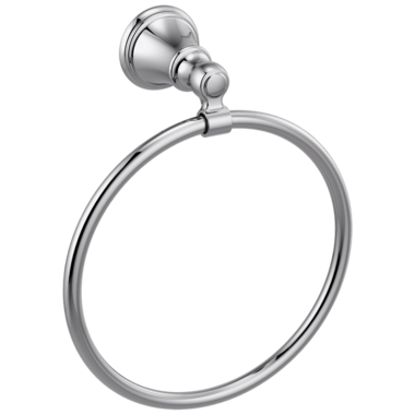 Click here to see Delta 73246 Delta Woodhurst Round Wall Mounted Hand Towel Ring with Mounting Hardware, Chrome - 73246