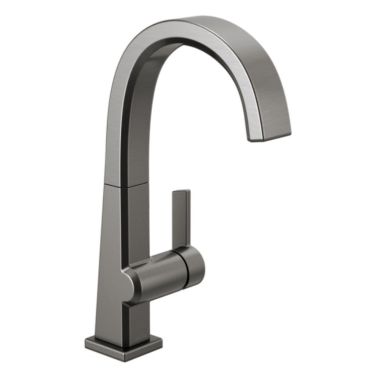 Click here to see Delta 1993LF-KS Delta Pivotal Single Handle Bar/Prep Faucet, Black Stainless - 1993LF-KS