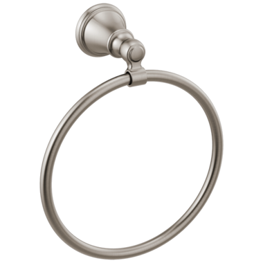 Click here to see Delta 73246-SS Delta Woodhurst Round Wall Mounted Towel Ring with Mounting Hardware, Stainless Steel - 73246-SS