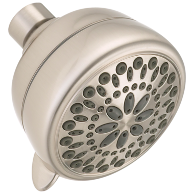 Click here to see Delta 75763CSN Delta 1.75 GPM 7-Setting Shower Head, Easy-Turn Spray Dial, 3-3/8in Spray Head, WaterSense Certified, Touch-Clean Spray Nozzle, Spotshield Brushed Nickel - 75763CSN