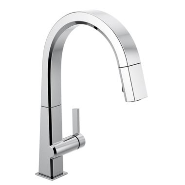 Click here to see Delta 9193-DST Delta Pivotal Single-Handle Pull-Down Kitchen Faucet, Chrome - 9193-DST