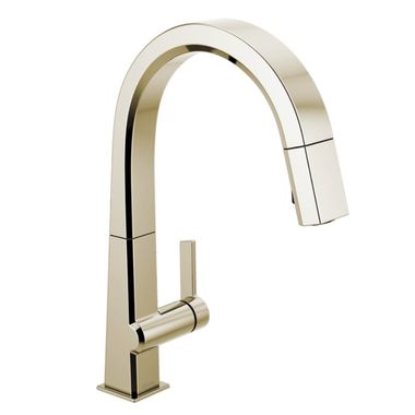 Click here to see Delta 9193-PN-DST Delta Pivotal Single-Handle Pull-Down Kitchen Faucet, Polished Nickel - 9193-PN-DST