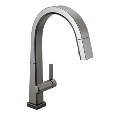 Click here to see Delta 9193T-KS-DST Delta Pivotal Touch2O Single-Handle Pull-Down Kitchen Faucet, Black Stainless - 9193T-KS-DST