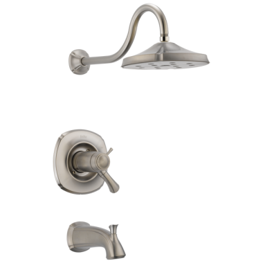 Click here to see Delta T17T492-SS-WE Delta Addison 17T Series TempAssure Tub and Shower Trim, Stainless Steel - T17T492-SS-WE