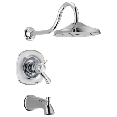 Click here to see Delta T17T492-WE Delta Addison 17T Series TempAssure Tub and Shower Trim, Chrome - T17T492-WE
