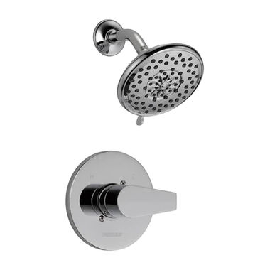 Click here to see Peerless PTT14219 Peerless Xander MultiChoice 3-Setting Touch-Clean Shower Faucet with Pressure Balance Cartridge, Trim Only, 1.5 GPM, Polished Chrome - PTT14219