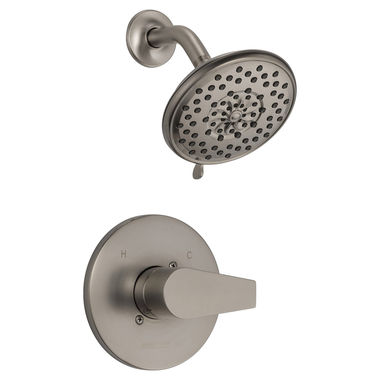 Click here to see Peerless PTT14219-BN Peerless Xander MultiChoice 3-Setting Touch-Clean Shower Faucet with Pressure Balance Cartridge, Trim Only, 1.5 GPM, Brushed Nickel - PTT14219-BN