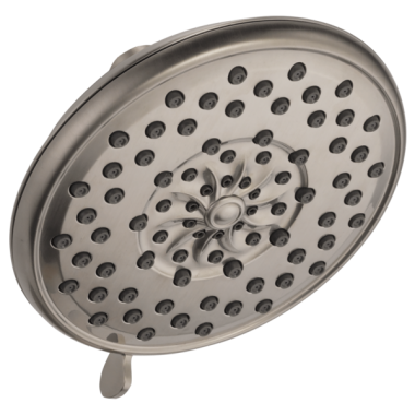 Click here to see Peerless RP93997BN Peerless Apex Wall Mount Round Shower Head, 1.5 GPM, 80 PSI, WaterSense, Brushed Nickel - RP93997BN