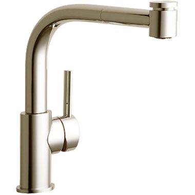 Click here to see Elkay LKLFMY1041NK Elkay Mystic Single-Handle Pull-Out Kitchen Faucet, Lead Free, Brushed Nickel - LKLFMY1041NK
