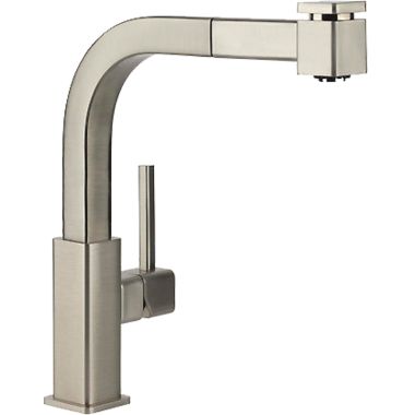 Click here to see Elkay LKLFAV3041NK Elkay Avado Pull-Out Kitchen Faucet, Lead Free,  Brushed Nickel - LKLFAV3041NK