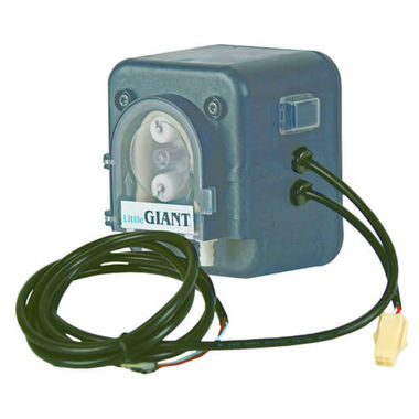 Click here to see Little Giant 553675 Little Giant TPT Peristaltic Self-Priming Condensate Removal Pump, 9.6 LPH, 230V, 50/60Hz, 46' Shut-Off, Santoprene Tube, Polycarbonate - 553675