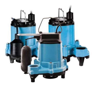 Click here to see Little Giant 506635 Little Giant 6EN Sump and Light Effluent Pump, 1/3 HP, 230V, Submersible, Snap-Action Float Switch, 10' Cord, 1-1/2