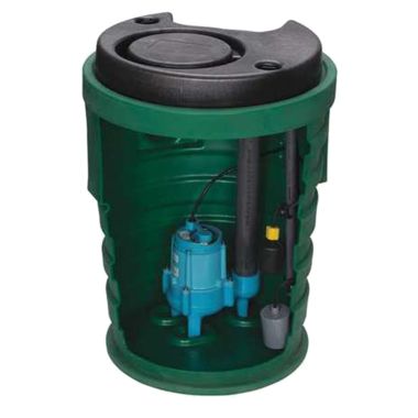 Click here to see Little Giant 509665 Little Giant Pit+Plus SR 20”x30” Premium Simplex Pump System with Indoor Alarm, Float Switch, 4/10 HP, 2