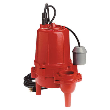 Click here to see Red Lion 620043 Red Lion Heavy-Duty Cast Iron Sewage Pump with Automatic Piggyback Float Switch, 1/2 HP, 115 V, 20' Cord, 2