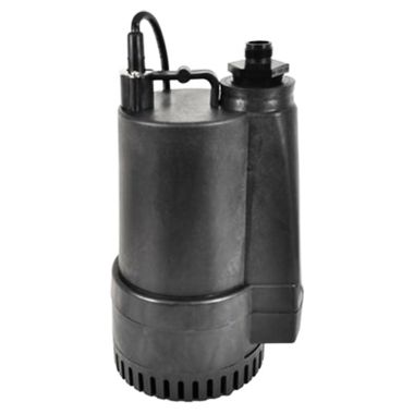 Click here to see Red Lion 14942721 Red Lion Submersible Thermoplastic Utility Pump with Garden Hose Adapter, 1/2 HP, 115V, 4A, 8' Cord, Screened Bottom, 1-1/2