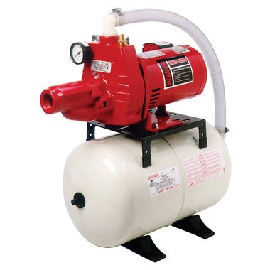 Click here to see Red Lion 602102 Red Lion Pre-Assembled Jet Pump and Pressure Tank System, 1/2 HP, 6 Gallons, Cast Iron, 3/4