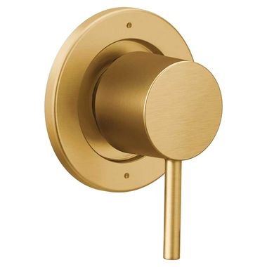 Click here to see Moen T4191BG Moen Align 3-Function Transfer Valve Trim, 180-Degree Rotation Lever Handle, Brushed Gold - T4191BG