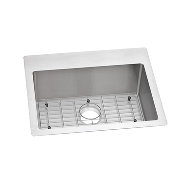 Click here to see Elkay ECTSR25229TBG0 Elkay ECTSR25229TBG0 Crosstown Stainless Steel Single Bowl Dual Mount Sink Kit