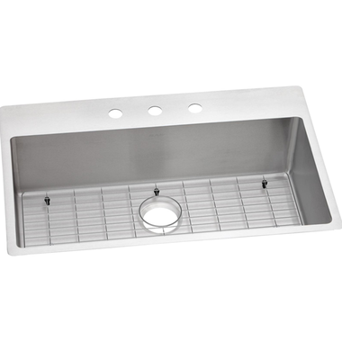 Click here to see Elkay ECTSRS33229TBG3 Elkay Crosstown Stainless Steel 33