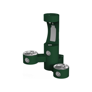 Click here to see Elkay LK4409BFEVG Elkay LK4409BFEVG Outdoor EZH2O Bottle Filling Station Wall Mount, Bi-Level, Evergreen