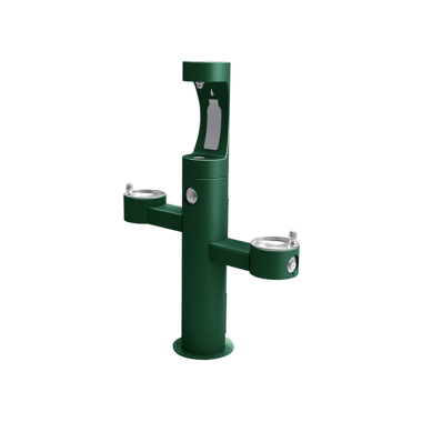 Click here to see Elkay LK4430BF1UEVG Elkay LK4430BF1UEVG Outdoor EZH2O Bottle Filling Station Tri-Level Pedestal, Evergreen