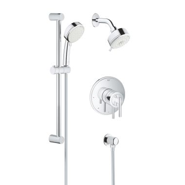 Click here to see Grohe 35055001 Grohe 35055001 GrohFlex Timeless Atrio Pressure Balance Shower Set, Chrome